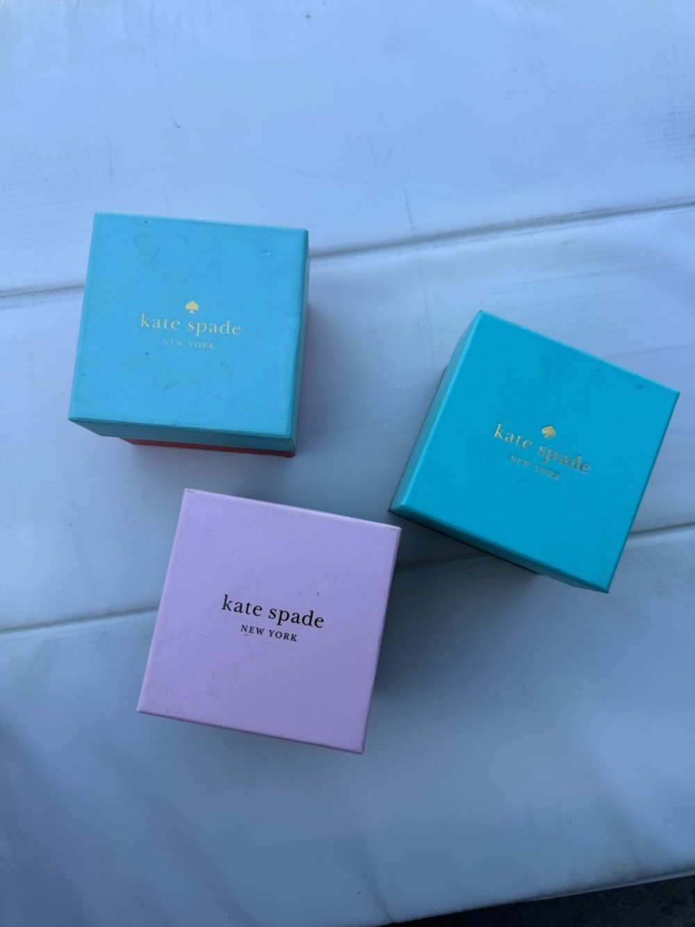 kate spade pastel jewelry box set - pink & aqua - Picture 2 of 3